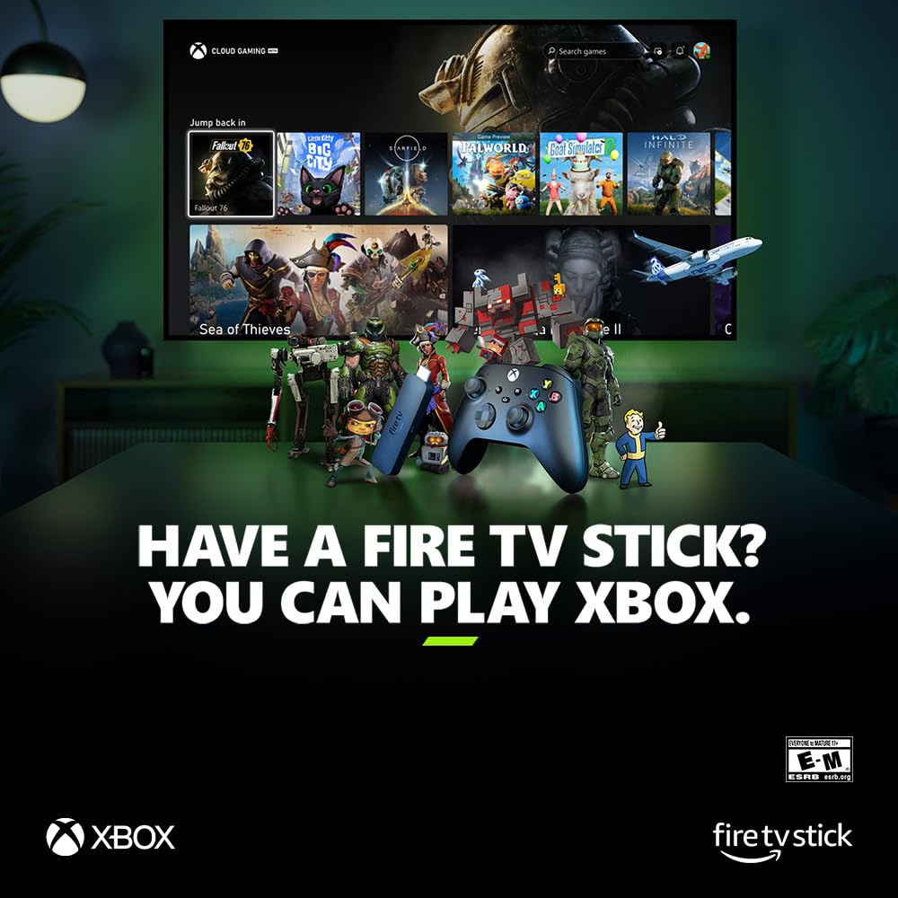 Picture from Amazon listing about the XBOX Fire TV Stick Bundle.